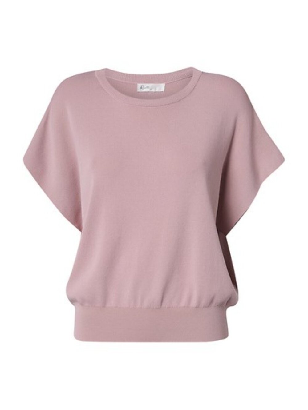 RIELLE Women's Cap Sleeve Knit Top Size M/L In Soft Pink